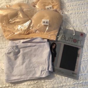 Two pant extenders/nursing bras-size 36B/C